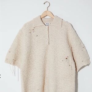 Acne Studios Sand Beige Knit Sweater